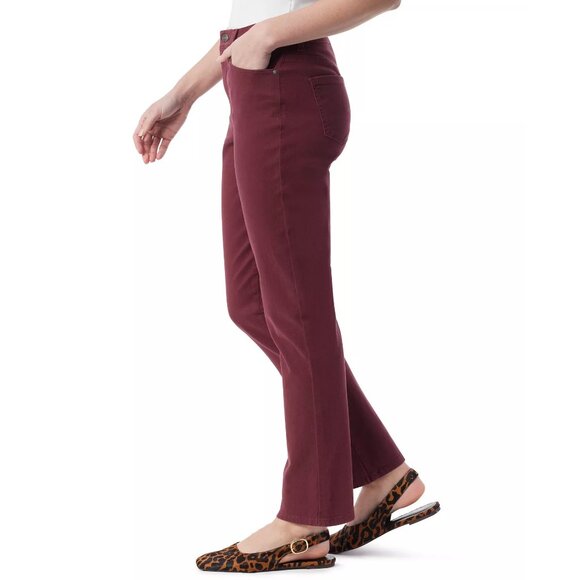 Gloria Vanderbilt Womens Amanda 5-pocket Jeans Electric Violet Szs 12/14/16 NWT - Picture 3 of 3